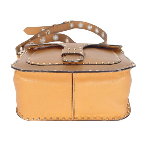 REBECCA MINKOFF Midnighter $325 Large Studded Leather Crossbody Messenger Bag - Picture 7 of 11
